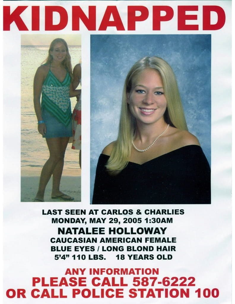 Natalee Holloway Kidnapped Poster