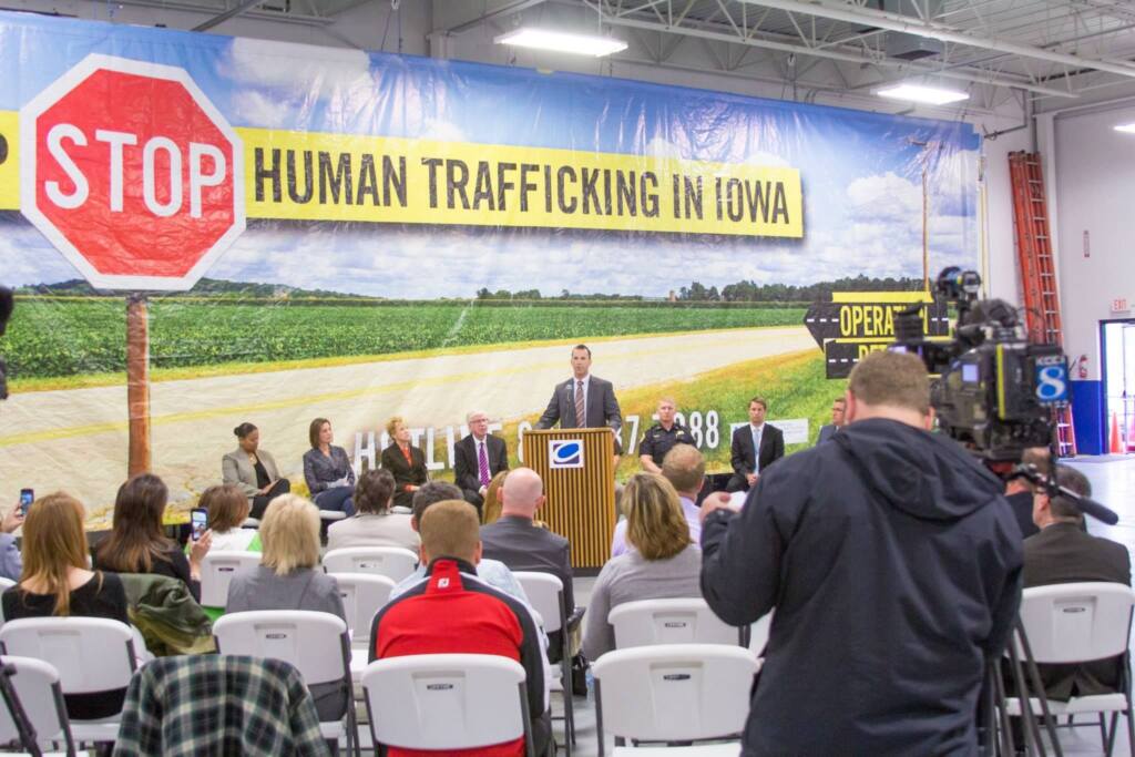 Agent at Human Trafficking Press Conference