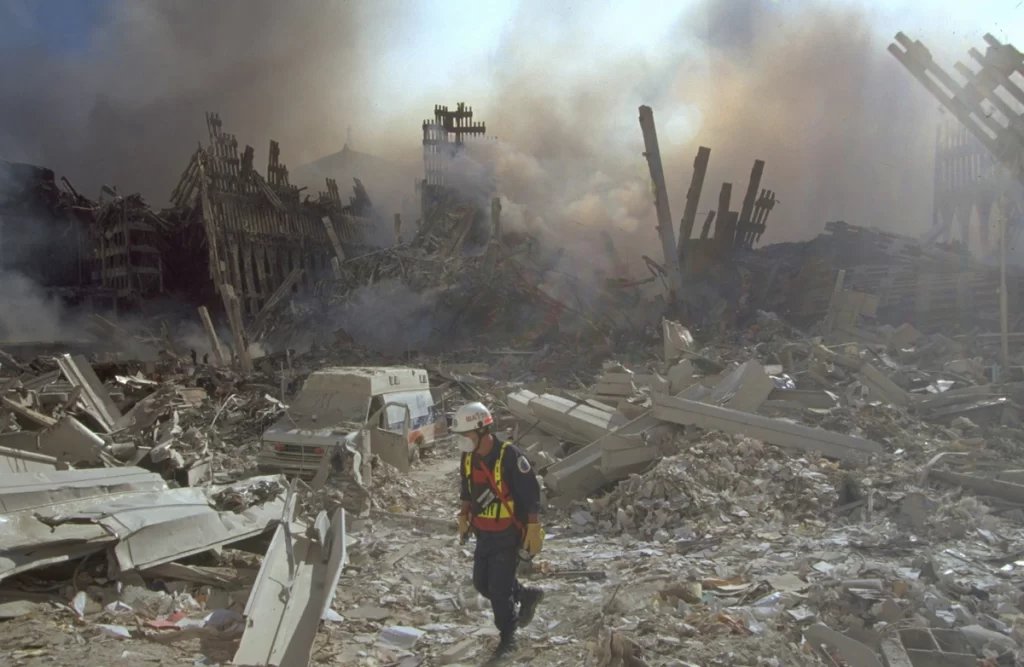 Ground Zero after 911 Attacks