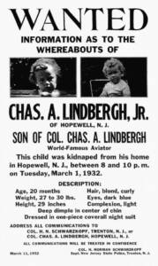 Federal Kidnapping Act- Charles Lindbergh Jr